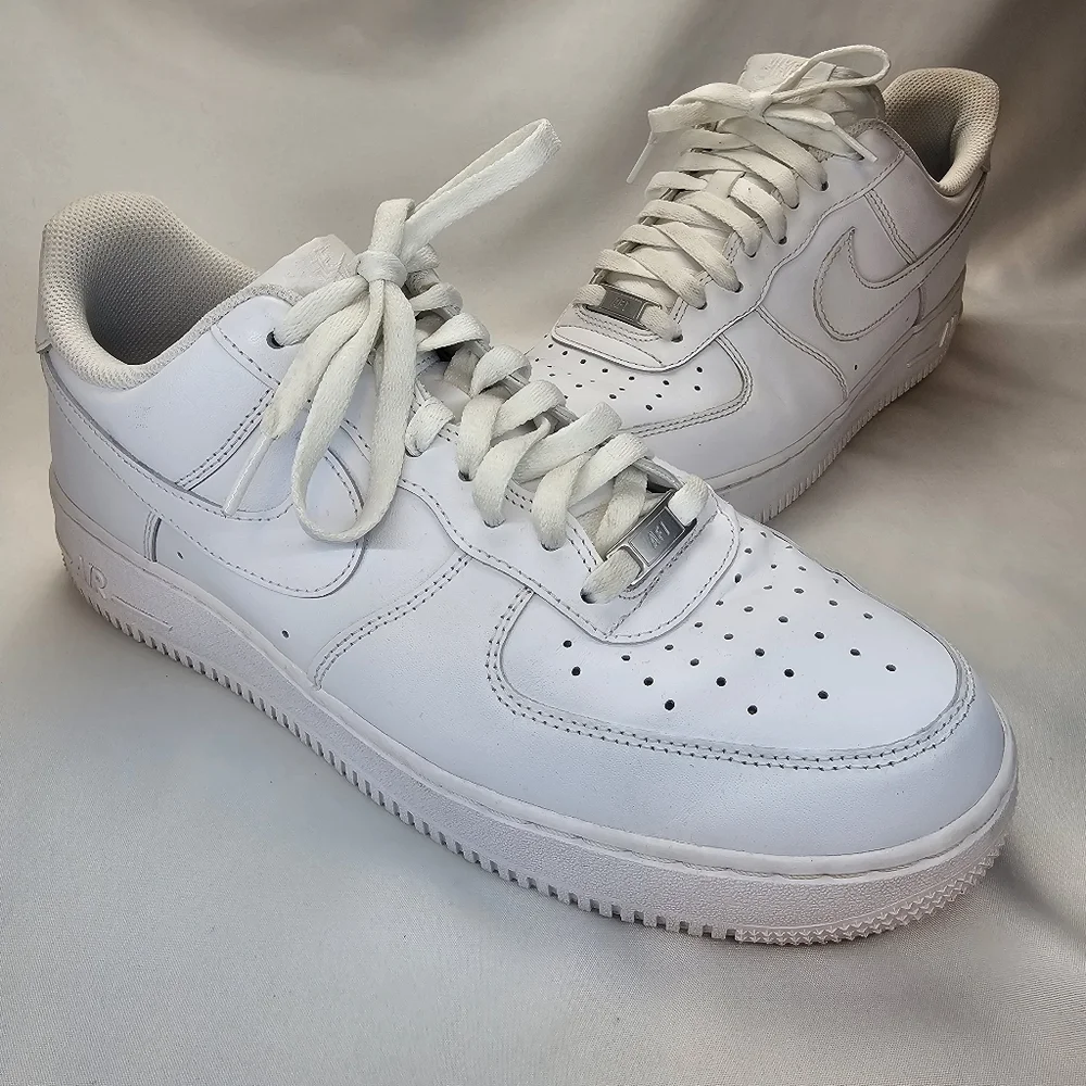 Nike‎ Air Force 1 Low Triple White Mens 11 315122-111 AF1 Classic Sneakers Shoes